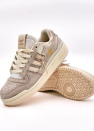 Кроссовки унисекс adidas forum 84 low premium beige (36, 38 размер)