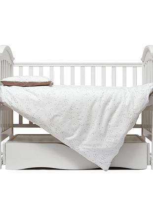 Комплект постельного белья в кроватку детский twins sky 3023-ts-202 бежевый