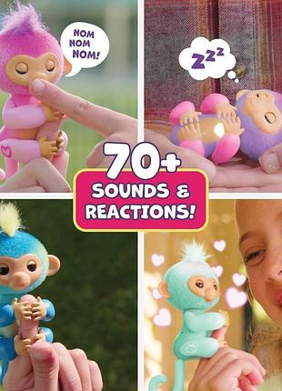 Интерактивная игрушка fingerlings magic moods monkey harmony 3
