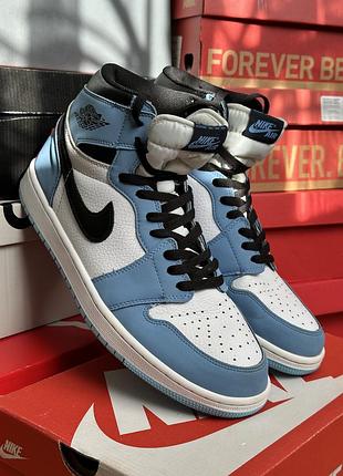 Nike air jordan 1 retro high og university blue розмір 45