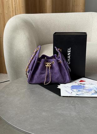Сумка 25 mini handbag suede purple💜