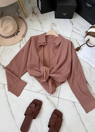 Жіноча бавовняна сорочка, сорочка батист жатка