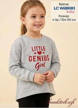 Кофта на девочку 4-5 лет 104-110 см свитшот