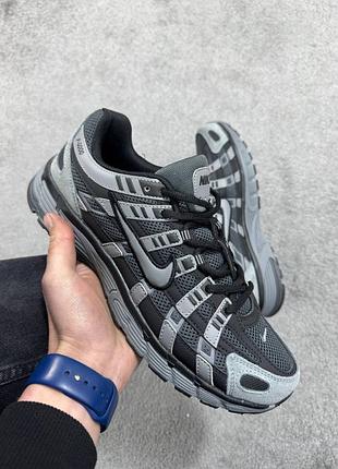 Чоловічі кросівки nike p-6000 black grey