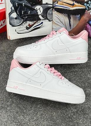 Жіночі кросівки nike air force white pink