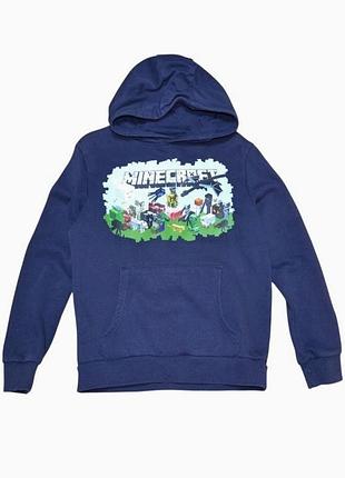 Синяя худи толстовка minecraft m&amp;s на мальчика 11-12 лет