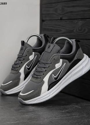 Кроссовки nike racer gray (серые)