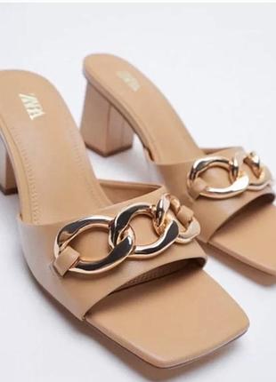 Босоніжки ⚜️zara 39 шкіра