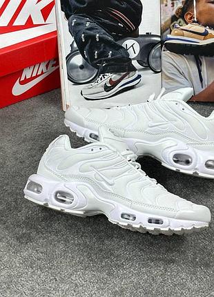 Кросівки nike air max plus tn all white