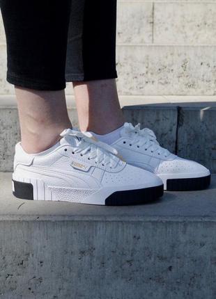 Puma cali white black🆕шикарні кросівки пума🆕купити накладений платіж