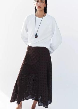 Спідниця жіноча коричнева zara new