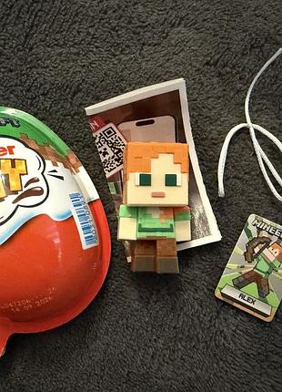 Фігурка kinder joy minecraft alex алекс
