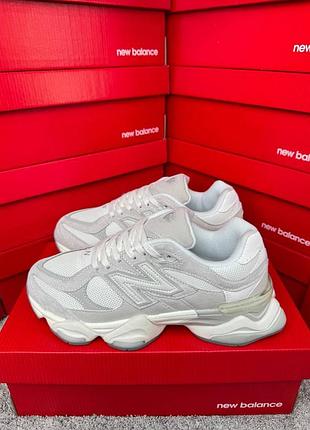 Мужские кроссовки new balance 9060 light grey white