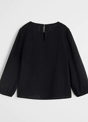 Хлопковая блузка mango для девочки 8 лет манго 2