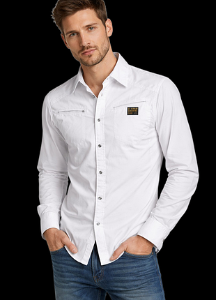 G star raw сорочка біла сорочка