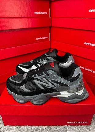 Мужские кроссовки new balance 9060 grey black