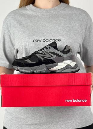 Женские кроссовки new balance 9060 grey black