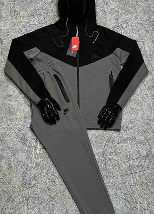 Костюм спортивный мужской nike трикотаж double face фабричный, на манжете