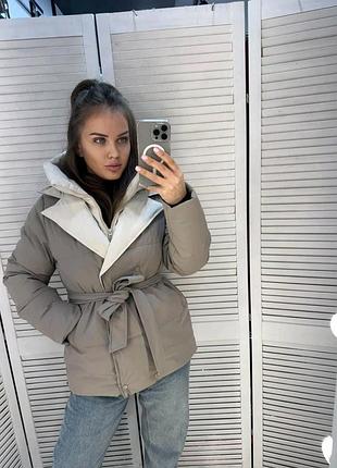 Куртка демисезонная куртка съемный капюшон