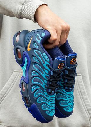 Мужские кроссовки nike air max tn plus drift midnight navy total orange акция