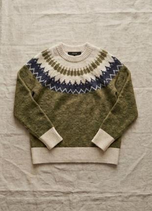 Стильный джемпер vero moda с орнаментом fair isle