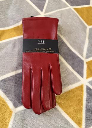 M&s шкіряні рукавиці