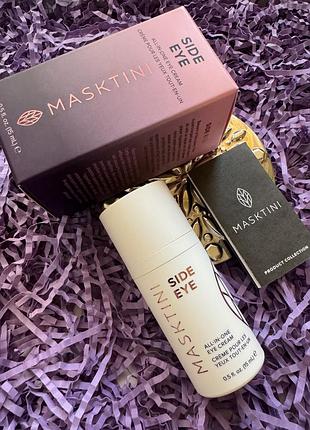 Профессиональный суперэффективный крем для кожи вокруг глаз masktini side eye all-in-one eye cream, 15ml