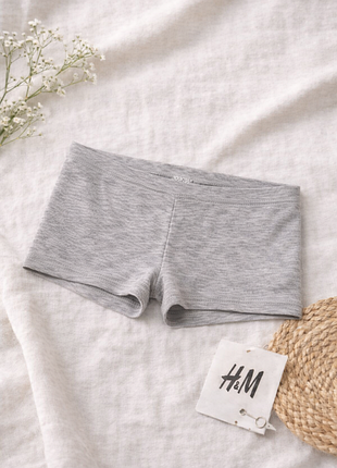 Трусики h&m 134/140 сірі меланж нові сток