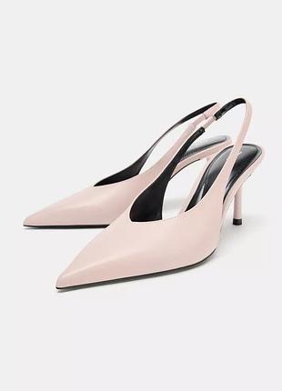 Туфлі жіночі рожеві zara new