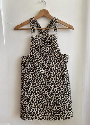 Сарафан дитячий леопардовий i 🤍 girlswear, джинс 100% бавовна