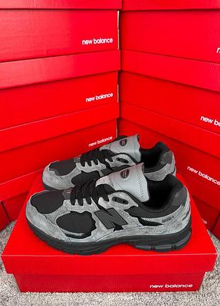 Чоловічі кросівки new balance 2002r ml dark grey black