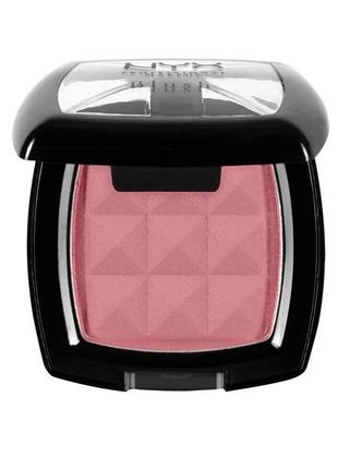 Компактні пудрові рум'яна nyx powder blush pb 01 mocha