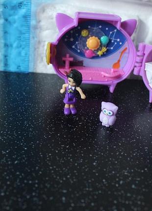 Іграшковий набір polly pocket pet connects owl compact 2