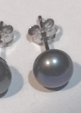 Серьги серебро 925 пробы.