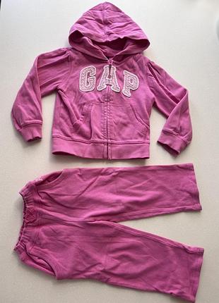 Спортивний костюм gap на дівчинку 2 роки + світшот у подарунок
