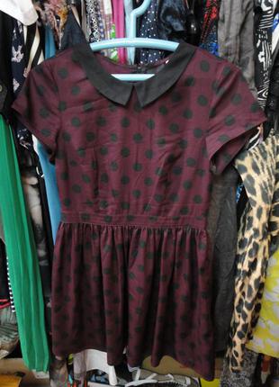 Платье в горошек h&m