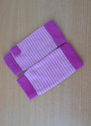 Кашемировые митенки в полоску  fig cashmere, кашемир