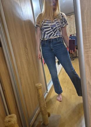 Женские джинсы клеш boot cut