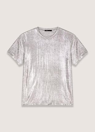 Футболка maje lamé t-shirt