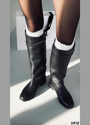 ▪️жіночі нові чорні шкіряні чоботи jumping boots black демісезонні байка натуральна шкіра сапоги женские черные демисезонные на байке