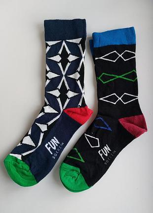 Комплект брендовые носки fun socks 2 пары размер 36-40