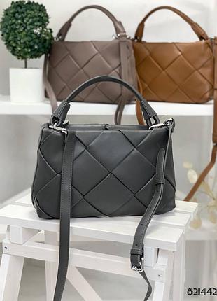 Плетена сумка шкіра 4