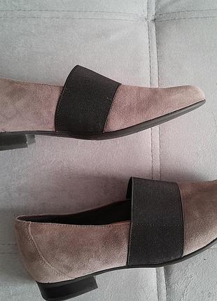 Туфли clarks, 38 р., серого цвета, состояние новых