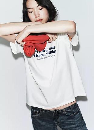 Футболка жіноча з написом zara new