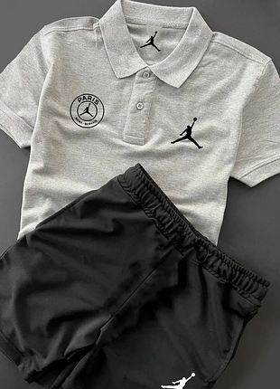 Комплект шорти+футболка-поло nike x jordan