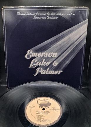 Emerson, lake &amp; palmer - welcome back my friends (3lp) первый пресс 1974 года! /платовка /винил /vinyl /vintage