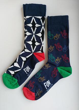 Комплект брендовые носки fun socks 2 пары