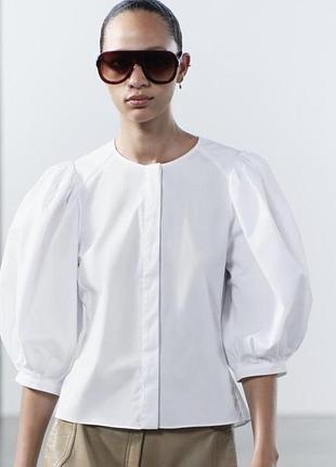 Біла сорочка zara р. s/m