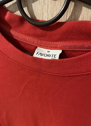 Червоний лонгслів favorite 4