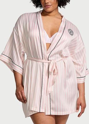 Халат victoria's secret satin short piped robe